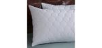 Home Elements Quilted White Goose Feather Standard Pillow (Set of 2)
