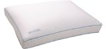 Iso-Cool Memory Foam Pillow, Gusseted Side Sleeper ,Standard