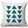 Modern Simple Geometric Style Soft Linen Burlap Square Throw Pillow Covers, 18 x 18 Inches, Set of 4 (Green)