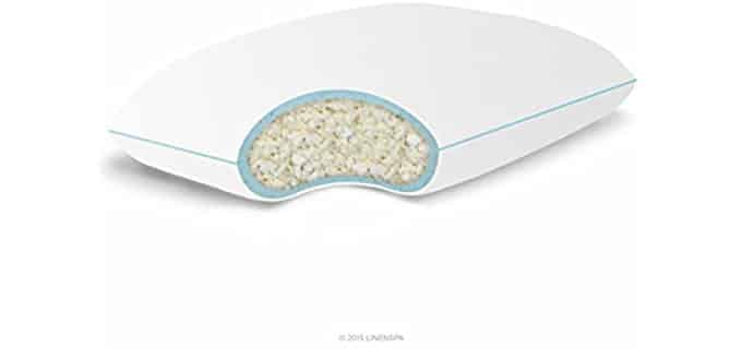 Linenspa Gel Memory Foam Pillow - King Sized Shredded Gel Foam Pillow