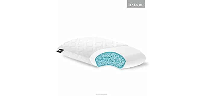 MALOUF Gel Dough Pillow - Memory Foam Gel Dough King Sized Pillow