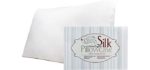 The Silk Lady Organic Silk Pillowcase - 100% Pure Organic Silk Pillowcase