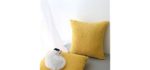 Kevin Textile Cross Hatched Pillow Covers - Textured Monotone Throw Pillow Cases