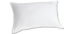 Luxuredown Goose Down Pillow, Medium Firm, Standard Size, White