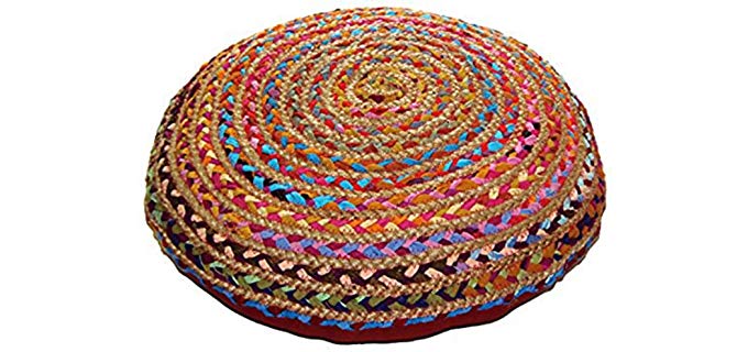 Cotton Craft Chindi - Bohemian Style Floor Pillow