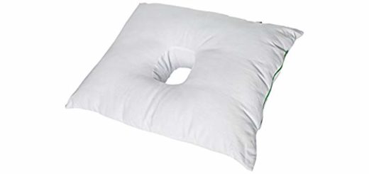 pillow with a hole