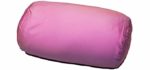 Microbead Bolster Tube Pillow with Cushy, Stay-Cool Fill & Silky Smooth Removable Cover by Squishy Deluxe; Odorless & Hypoallergenic; Personalized Neck & Back Support; 13 X 6”; Purple
