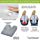 COMFYSURE Car Seat Wedge Pillow - Memory Foam Firm Cushion - Orthopedic Support and Pain Relief for Lower Back, Tailbone, Coccyx and Hips for Driving, Office Chairs and More
