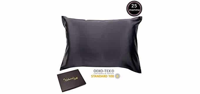 Celestial Silk 100% Silk Pillowcase - 100% Pure Charmeuse Silk Pillowcase