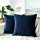JUSPURBET Decorative Pillow Covers,Pack of 2 Velvet Throw Pillows Cases for Couch Bed Sofa,Soild Color Soft Pillowcases,18x18 Inches,Navy Blue