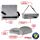 Lumbar Pillow Support Seat Cushion For Car or Office Chair | Memory Foam, Lower Back Pain Relief, Improve Your Posture, Protect & Soothe Your Back | Extra Extender Strap, for Wide Chairs, Velvet Grey