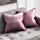 MIULEE Pack of 2 Decorative Velvet Throw Pillow Cover Soft Pink Purple Pillow Cover Solid Square Cushion Case for Sofa Bedroom Car 18x 18 Inch 45x 45cm