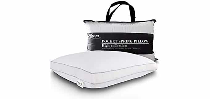 OXA Comfortable Sleeping - Spring Bed Pillow with Cotton Cover