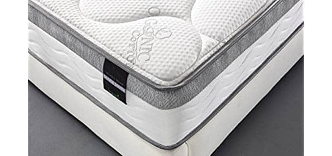 Oliver Smith Organic Cotton - Mattress Pillow Top with Coil Springs