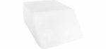 Restorology Elevating Foam Leg Rest Pillow - Wedge Pillow - Reduces Back Pain and Improves Circulation - Includes Removable Cover