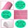 SKYZONAL Memory Foam Bolster Pillow for Neck Back Lumbar Spine Knee Pain Relief Pillow Support Half-Moon（Pink）