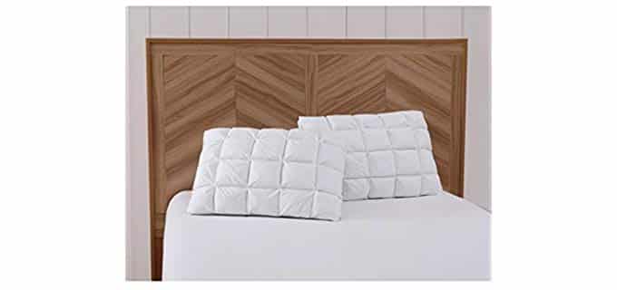 Charisma Luxe Down Alternative Gel Filled Chamber 2-Pack Pillow - White - King