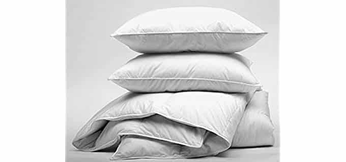 Digital Decor BellaResto ST800 100% Cotton Down-Alternative Comforter and Pillows Set (King)