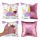Unicorn Gifts Mermaid Throw Pillow Cover Magic Reversible Sequin Cushion Cover Decorative Pillowcase That Change Color (Unicorn G -Light Pink Sequin)