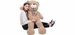 DOLDOA Big Teddy Bear Stuffed Animals Plush Toy for Girlfriend Children (39 inch, Tan)