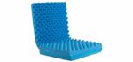 Egg Crate Sculpted Foam Seat Cushion with Full Back, Blue