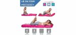 Holo - The Original Inflatable Maternity Pillow Raft with a Hole to Lie on Your Stomach During Pregnancy - Pink