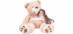 IKASA Giant Teddy Bear Plush Toy Stuffed Animals (Brown, 39 inches)