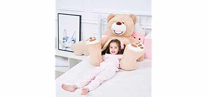 teddy bear body pillow