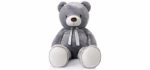 MorisMos Giant Teddy Bear Stuffed Animals Plush Toy for Girlfriend Kids (Gray, 47 Inch)