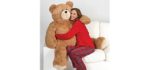 Vermont Teddy Bear Soft - Body Pillow Giant Teddy Bear