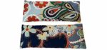 2 Hot/Cold Flaxseed Eye Pillows. 2 Microwavable Eye Pillows for Cold or Hot Therapy. Relieve Puffy or Dry Eyes. Eye Pads For Relaxing Warmth, Cooling Relief. Eye Mask for Sleep, Yoga. (Floral)