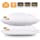 Agedate Adjustable Down Alternative Bed Pillows for Sleeping, Hypoallergenic Microfiber Fill Pillow, Soft and Breathable, Machine Washable, Relief for Neck and Headache Pain, Queen Size (2 Pack)