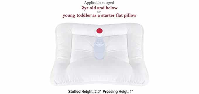 Baby Toddler Pillow for Sleeping with Pillowcase 