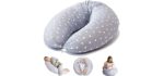 Bamibi Multifunctional Pregnancy Pillow & Breastfeeding Pillow + Inner Cushion. Cover 100% Cotton, Filling 100% Polyester, Baby Nest, Nursing Pillow, Maternity Pillow