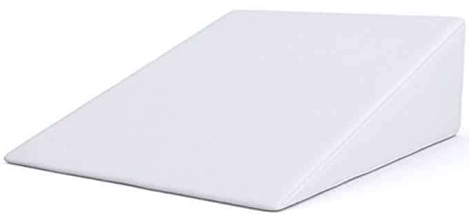 Bed Wedge, FitPlus Premium Wedge Pillow 2 Inches Memory Foam 2 Year Warranty, Acid Reflux Pillow With Removable Cover Dr Recommended For Snoring And Gerds