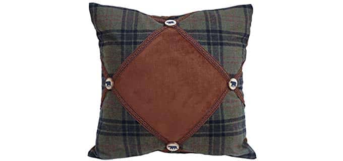 Carstens INC Bear - Vintage Button Pillow