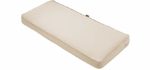 Classic Accessories Montlake Bench Cushion Foam & Slip Cover, Antique Beige, 48x18x3