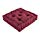 Collections Etc Tufted Padded Boosted Cushion and Support - Plush Seating for Chair with Carrying Handle, Burgundy