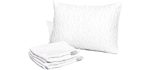 Coop Home Goods - Breathable Ultra Soft Noiseless Pillowcase - Patented Lulltra Fabric from Bamboo Derived Viscose Rayon and Polyester Blend - Oeko-Tex Certified - King Size 20