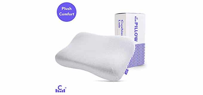 Cushion Lab Extra Dense - Contoured Memory Foam Pillow