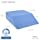 DMI Ortho Bed Wedge Elevated Leg Pillow, Supportive Foam Wedge Pillow for Elevating Legs, Improved Circulation, Reducing Back Pain, Post Surgery and Injury, Recovery, Blue, 6” x 20” x 24”