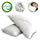 EnerPlex Never-Flat Queen Pillows 2-Pack, CertiPUR-US Certified Adjustable Shredded Memory Foam Luxury Queen Size Pillow, Machine Washable, Bamboo Cover, 30x20 Lifetime Promise, Will Not Go Flat