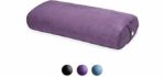 Gaiam Yoga Bolster Rectangular Meditation Pillow, Purple