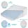 Healthex Bed Wedge Pillow Cooling Gel Memory Foam Top – Elevated Support Cushion for Lower Back Pain, Acid Reflux, Heartburn, Allergies, Snoring – Ultra Soft Removable Cover – 10 inch Wedge