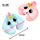 KIKIGOAL Unicorn Hooded Animal Travel Neck Pillow Polyester Neck Pillow Support Cushion Unicorn Hoodie Funny Gifts for Children and Women (Blue)