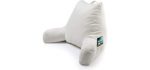 Keen Edge Home Reading Pillow with Arms and Pocket - Shredded Memory Foam - Read and Watch TV in Comfort While in Bed, Sitting, Lounge and Relax Without Back Pain with Support, Large Backrest/Husband