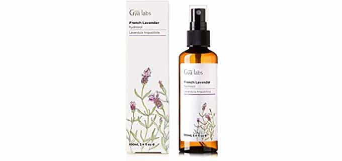 Lavender Floral Water Mist - 100% Pure Hydrosol Spray for Pillows, Sleep and Rooms (3.4 oz) - Gya Labs