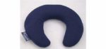 Microwaveable Flax Seed Filled Neck Pillow in Marine Blue from Relaxation in a Bag