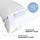 Milliard Ultra-Luxury Bamboo Shredded Memory Foam Full Size Body Pillow with Kool-Flow Breathable Cooling Pillow Outer Fabric - Fits 20 x 54 inch Long Body Pillow Cases & Covers