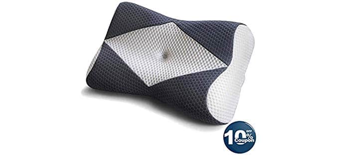 Mkicesky Orthopedic Bamboo - Soft Orthopaedic Memory Foam Innovative Sleeping Pillow